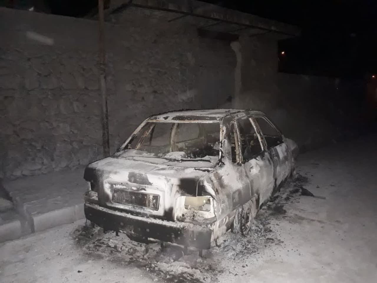 برملا شدن راز آتش گرفتن خودرو در زیرگذر جاده اصفهان کاشان